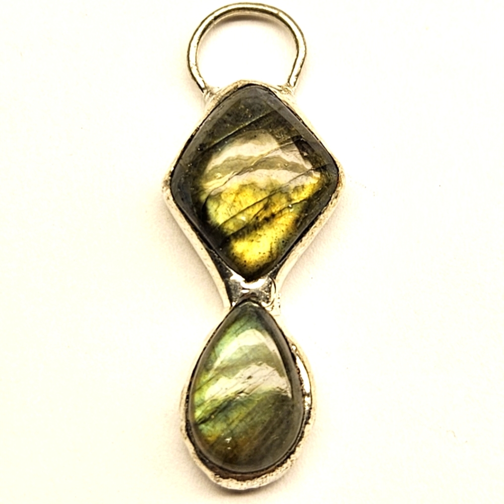 Double Labradorite Pendant